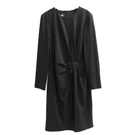 Abito nero con dettaglio arricciato Boutique Moschino