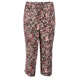 Victoria Beckham bedruckte gerade Cropped-Hosen aus mehrfarbigem Baumwollstoff