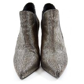 Stivaletti Saint Laurent in pelle dorata