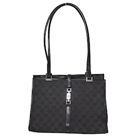 Borsa a mano Gucci Jackie in tessuto nero