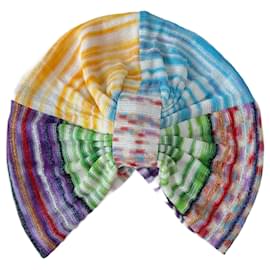 Turbante Missoni in maglia di viscosa multicolore