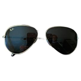Occhiali da sole Ray-Ban Aviator Oro Verde Acciaio