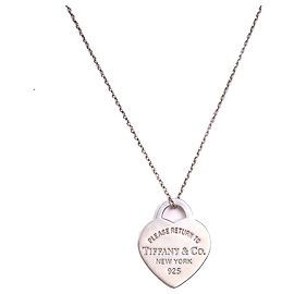TIFFANY & CO - Collana a forma di cuore Tiffany & Co in argento