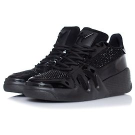 Sneakers neri TALON di Giuseppe Zanotti con strass