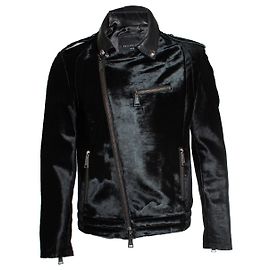 Philipp Plein Ponyskin zipper jacket