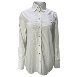 Camisa con lazo Dolce & Gabbana en algodón blanco