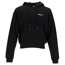 Off White Off-White Caravaggio schwarzer Hoodie mit Crowning-Druck