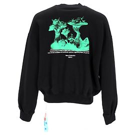 Off White Off-White Sweatshirt mit Pilzdruck