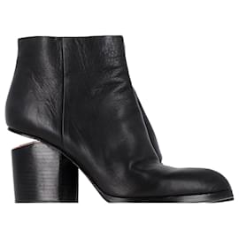 Botas de tobillo con corte Gabi en cuero negro de Alexander Wang