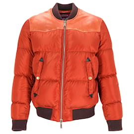 Dsquared2 Bomberjacke aus orangefarbenem Nylon