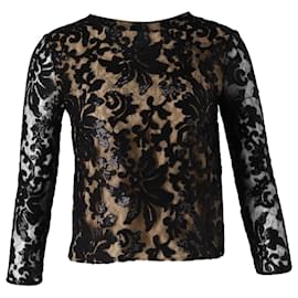 Haut en dentelle Belle de Diane Von Furstenberg en rayonne noire