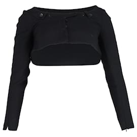 Giacca bolero cropped Givenchy in lana nera