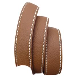 Hermès Schultergurt für Hermès Kelly Tasche aus goldfarbenem Togo-Leder, neu, nie benutzt.