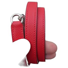 Hermès Schultergurt für Hermès Kelly Tasche aus rotem Leder, neu, nie benutzt.