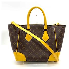 Borsa tote Phoenix PM Louis Vuitton Marrone Giallo