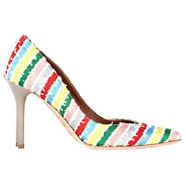 Malone Souliers Brenda Pumps in Multicolor Canvas - Autre Marque