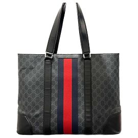 Borsa Tote Gucci GG Supreme in pelle nera