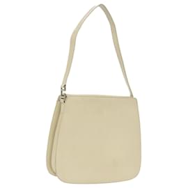 Borsa a spalla GUCCI in pelle bianca argento 001 2046 1719 Auth fm3967