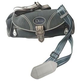 Christian Dior Borsa a Spalla Tela e Monogramma Verde