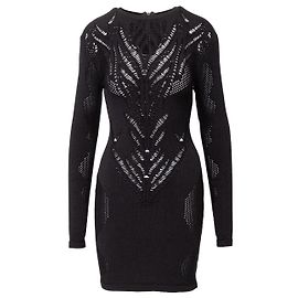 Balmain Stretch-Jacquard-Kleid