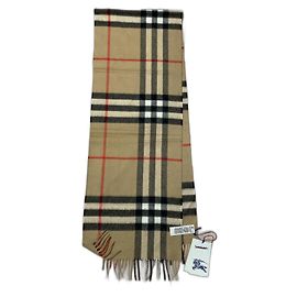 Burberry Sciarpa in cashmere ampia con motivo a quadri