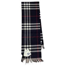 Burberry Schal Marineblau aus Wolle