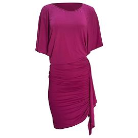 Vestido mini fruncido Michael Kors en algodón rosa