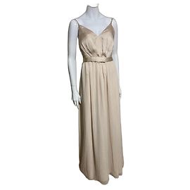 Vera Wang Abendkleid in Champagnerfarbe in voller Länge