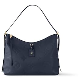 Louis Vuitton Monogram Empreinte Carryall MM Blau Leder