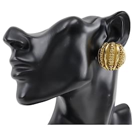 Orecchini placcati in oro Chanel Coco Mark