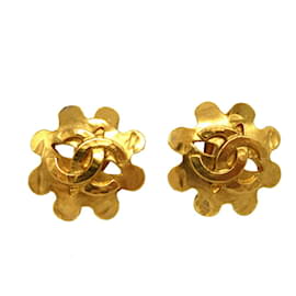 Orecchini in metallo dorato Chanel Coco Marca 94P