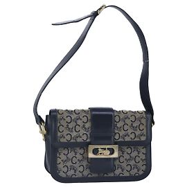 Céline Borsa a tracolla CELINE C Sulky in tela Navy Auth 99408
