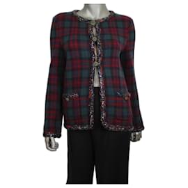 Giacca Chanel in cashmere motivo tartan