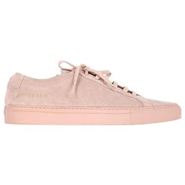 Autre Marque Frau von Common Projects Achilles Sneakers aus rosa Wildleder
