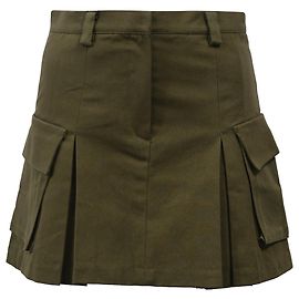 Autre Marque A saia mini plissada Audrey da Frankie Shop em algodão verde