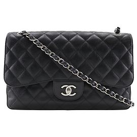 Sac à épaule en cuir caviar Chanel A58600