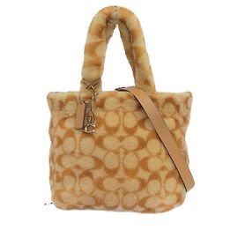 Borsa tote in shearling firmata Coach CC442