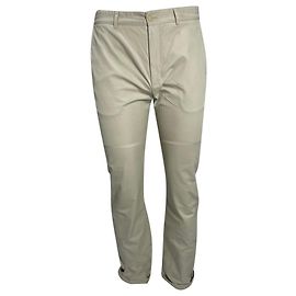 Calças chino retas Balenciaga em algodão bege
