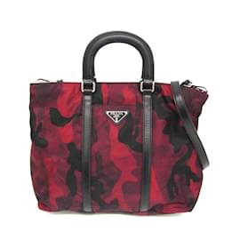Borsa a spalla Prada in tessuto camouflage