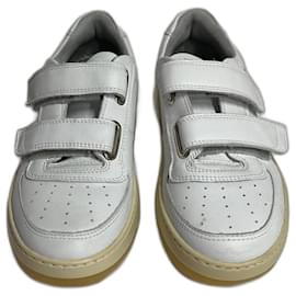 Baskets Acne en cuir blanc avec velcro