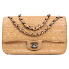 CHANEL - Borsa Chanel Classica/Timeless Edizione Limitata Parigi Dallas in Pelle Beige