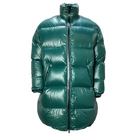 Bottega Veneta Puffer Coat in Green Polyamide