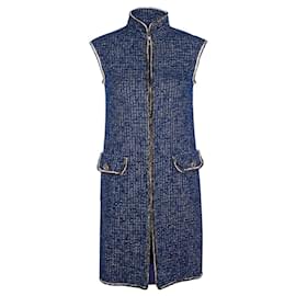 Chanel Neue CC-Buttons iridescent Tweed-Weste