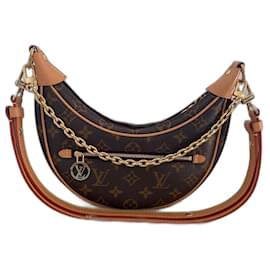 Borsa a mano Louis Vuitton Loop Monogram Canvas Marrone