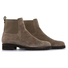 Stivaletti Chelsea in suede taupe Loro Piana