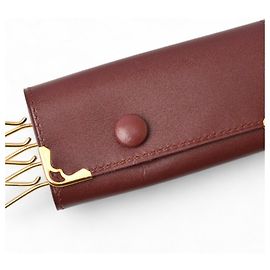 Schlüsseletui aus Bordeaux-Leder von Cartier