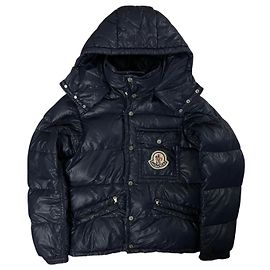 Giacca Moncler K2 Blu Navy e Blu Chiaro Lana Nylon