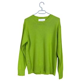 Grüner Pullover mit Loch-Effekt aus Kaschmir und Wolle - Autre Marque
