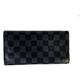 Portafoglio Brazza Damier Infini Louis Vuitton 2013 Grigio/Nero