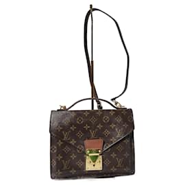 Borsa a mano Monceau Monogram LOUIS VUITTON marrone
